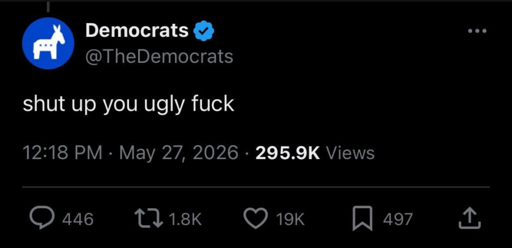 The Democrats respond to Stephen Miller’s post on X referring to James Talarico as the parties “first transgender senate candidate”