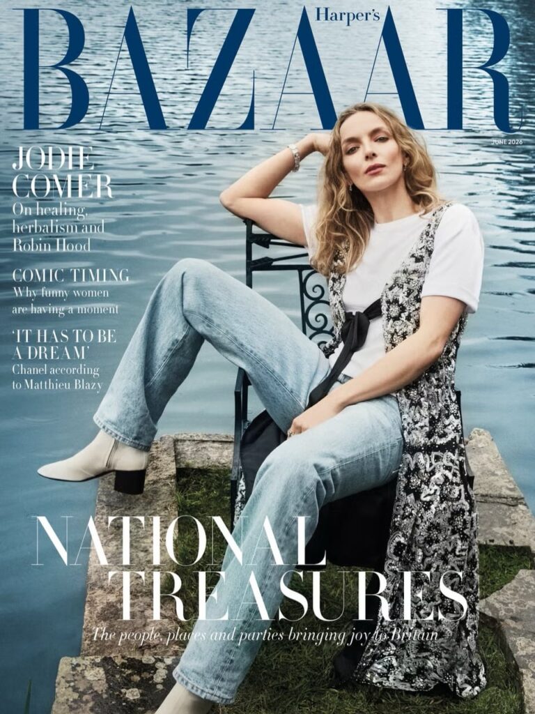 Jodie Comer for cover June issue of Harper’s Bazaar UK Photographed by Marcus Ohlsson and Styled by Charlie Harrington
