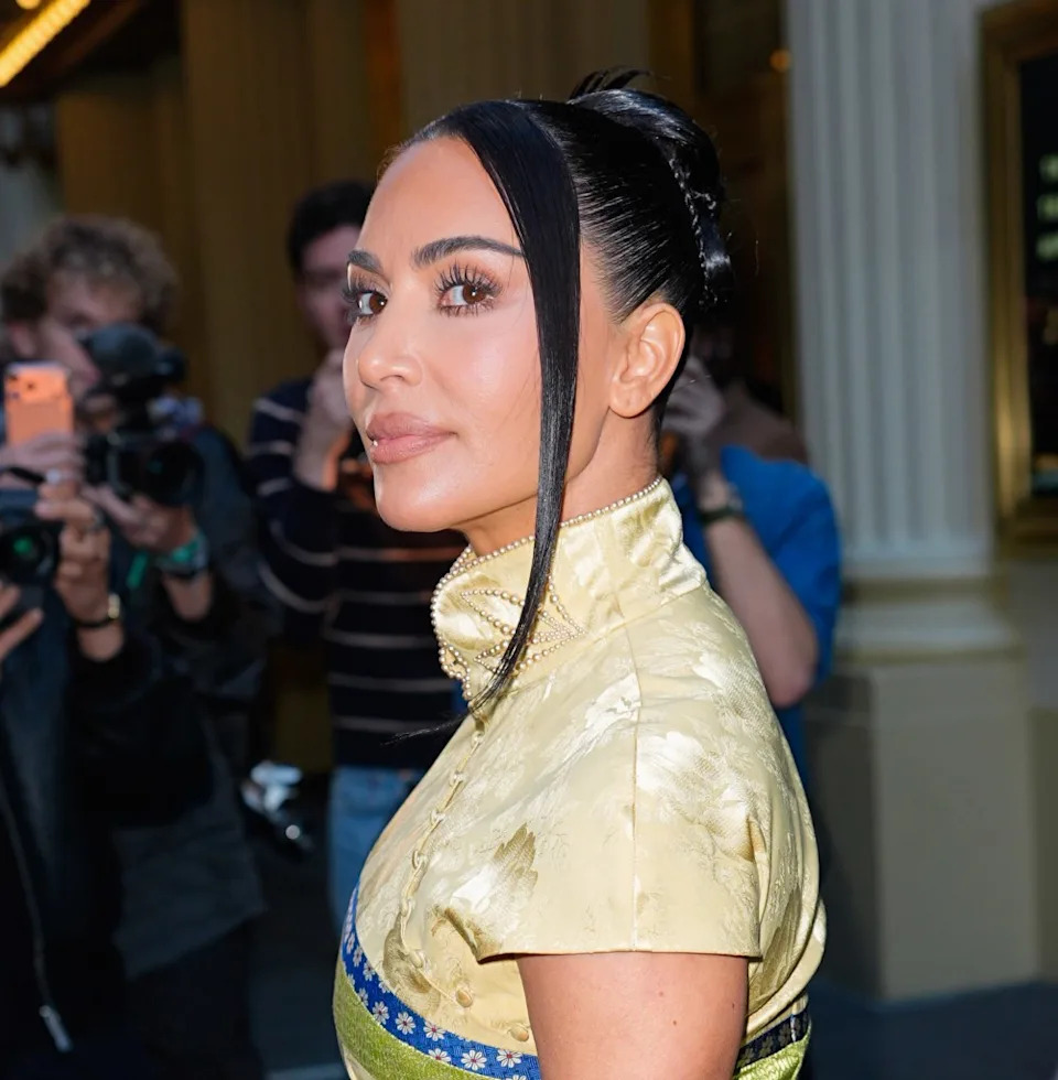 Kim Kardashian (pictured above at “The Fear of 13” on Broadway premiere on May 3) is taking a break from the California Bar exam. GC Images