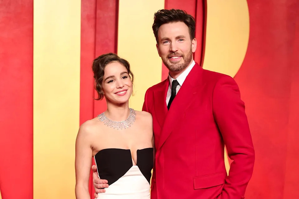 Alba Baptista and Chris EvansCredit: Christopher Polk/Variety via Getty