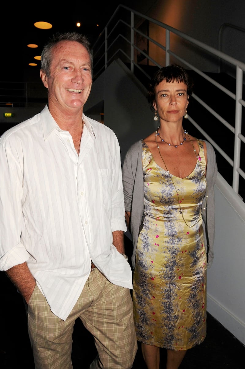 Bryan Brown and Rachel Ward at the premiere of "Blackbird" at the Sydney Theatre Company in December 2007.