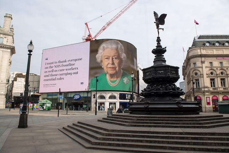 The Queen’s address was broadcast across the nation