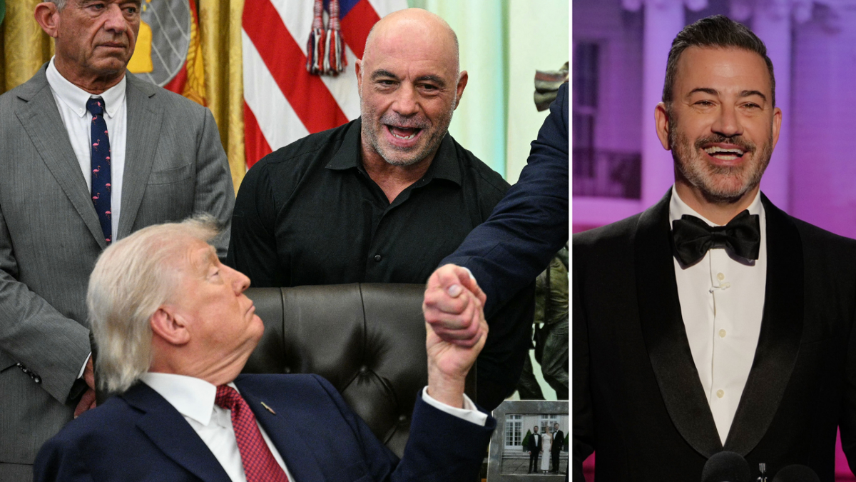 donald trump, joe rogan and jimmy kimmel
