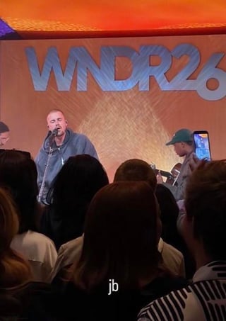 Justin Bieber performs at a private event for Palantir