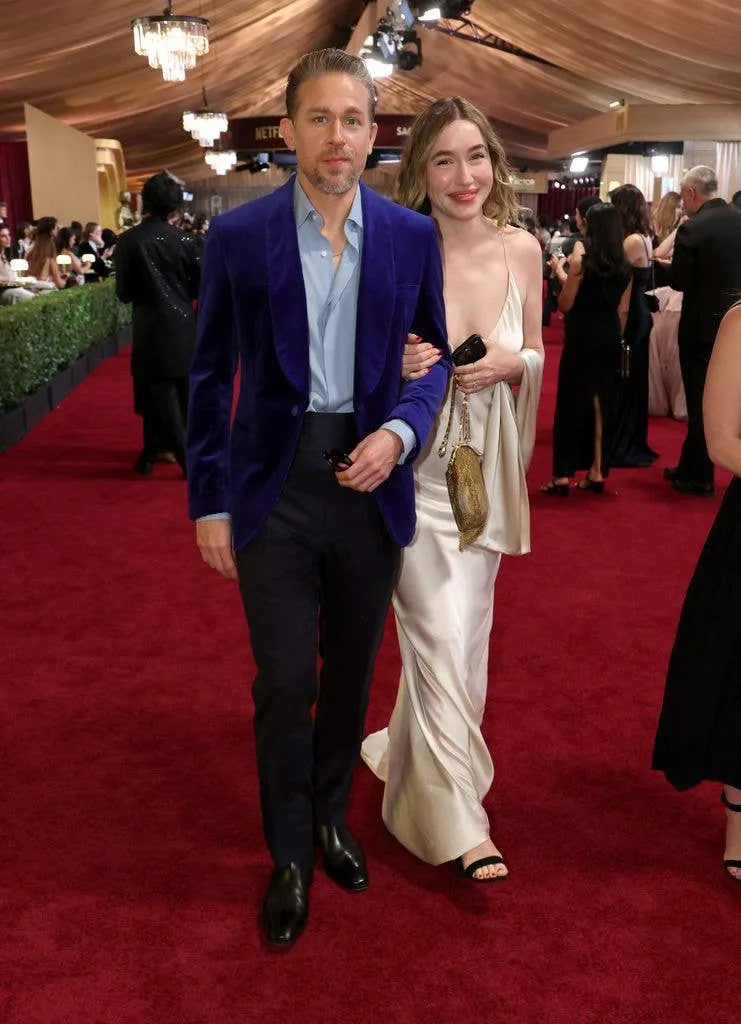 Charlie with long-time partner Morgana McNelis 