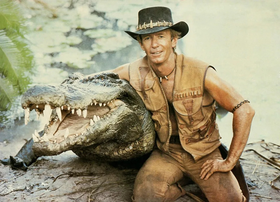 Paul Hogan in the movie “Crocodile Dundee”, in 1986. Paramount