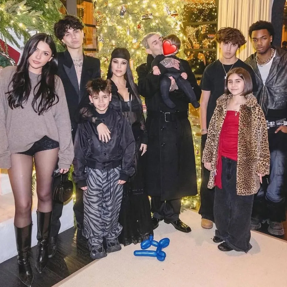The couple's blended familyCredit: Travis Barker/Instagram