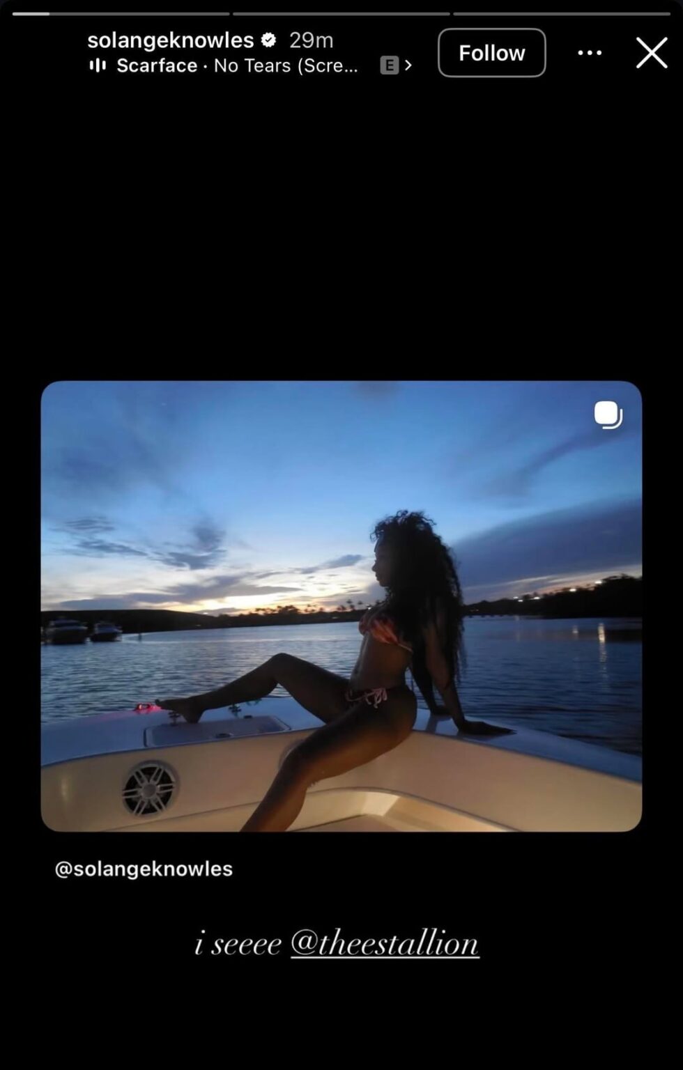 Solange shares new photos of her and Megan Thee Stallion vacationing
