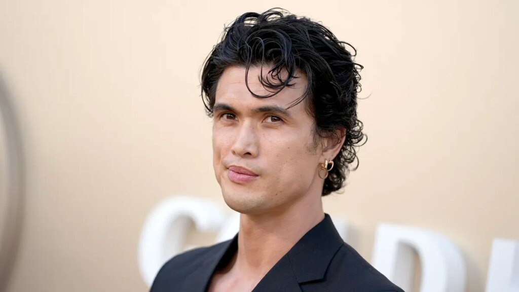 Charles Melton shouts out wife and daughter in Gold Gala speech