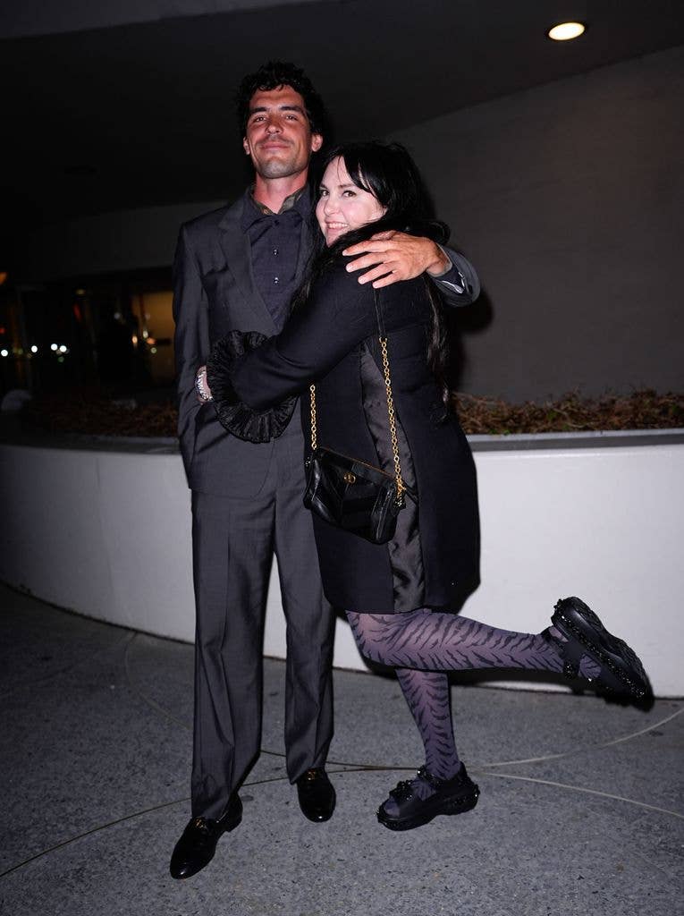 Luis Felber and Lena Dunham arrive at CULTURED Magazine, Valentino, And Valentino Beauty Celebrate The Third Annual CULT100 on April 30, 2026 in New York City.  (Photo by XNY/Star Max/GC Images)