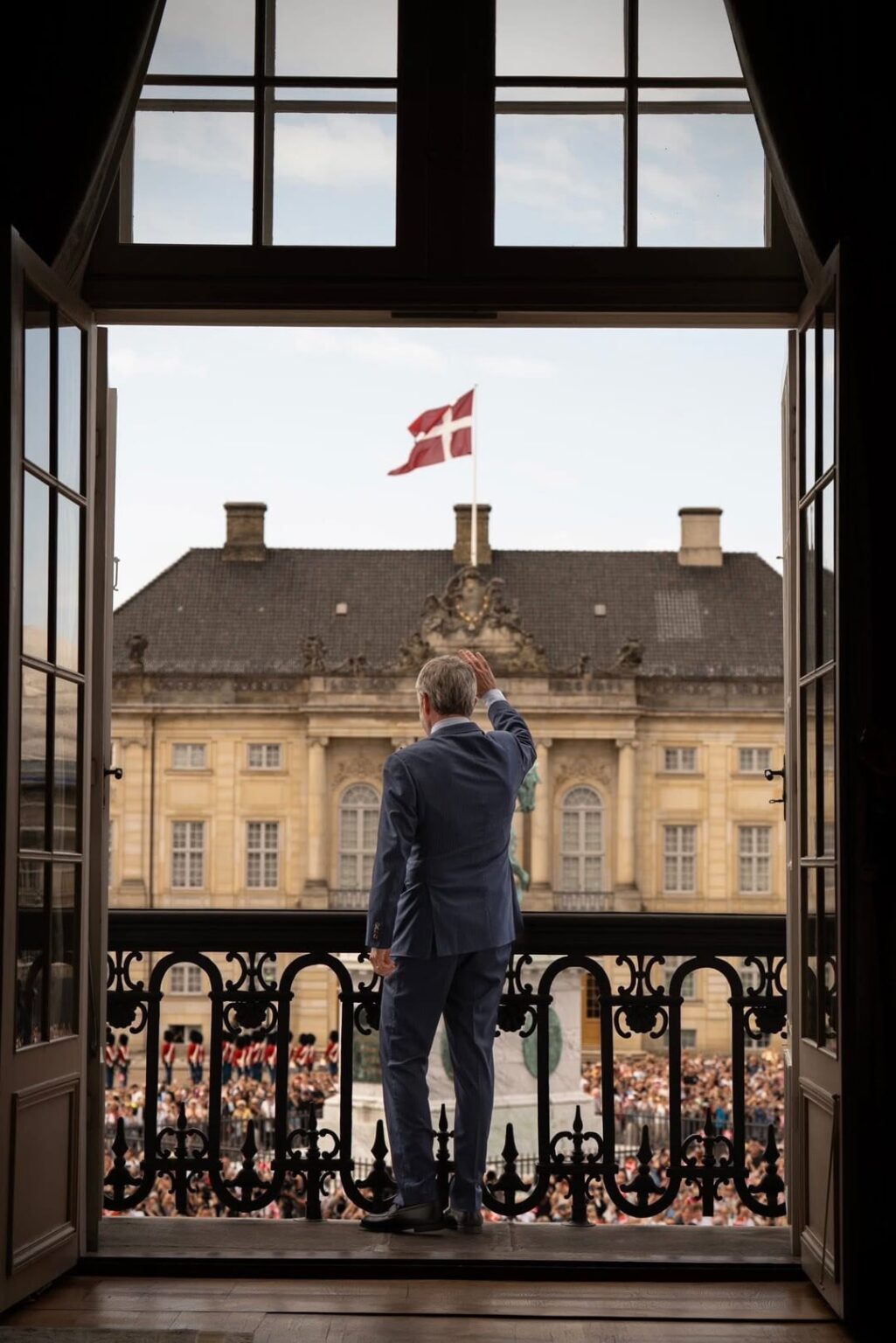 King Frederik Celebrates his 58th Birthday at Amalienborg