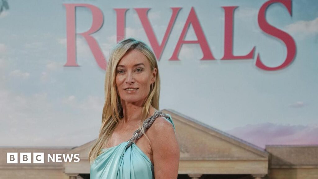 Rivals: ‘If I could tell 14-year-old me I’d be playing Maud’ Victoria Smurfit as Maud O'Hara. She has long red hair and wearing dark clothing, earrings and a ring.