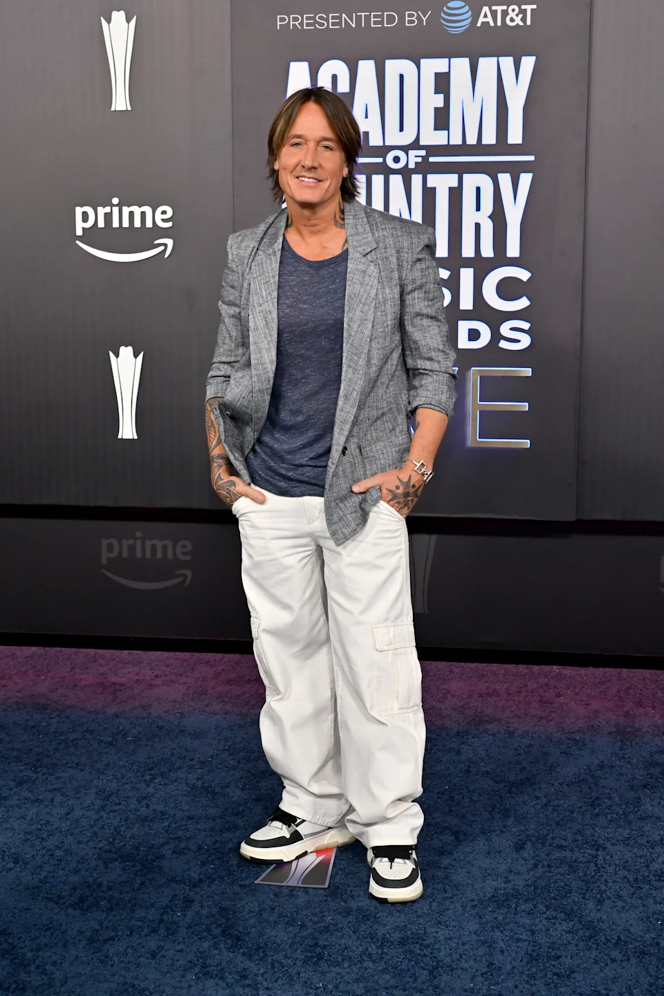 LAS VEGAS, NEVADA - MAY 17: EDITORIAL USE ONLY. Keith Urban attends the 61st Academy of Country Music Awards at MGM Grand Garden Arena on May 17, 2026 in Las Vegas, Nevada. (Photo by David Becker/Getty Images)