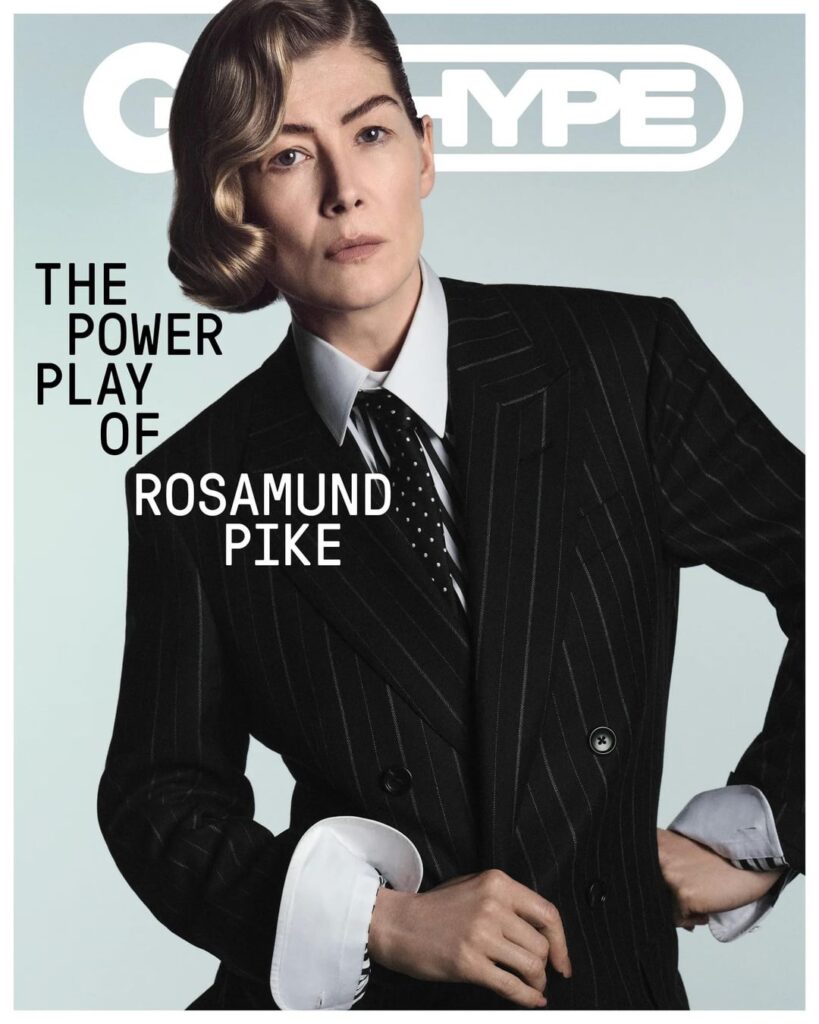 Rosamund Pike photographed by Grace Difford for GQ Hype