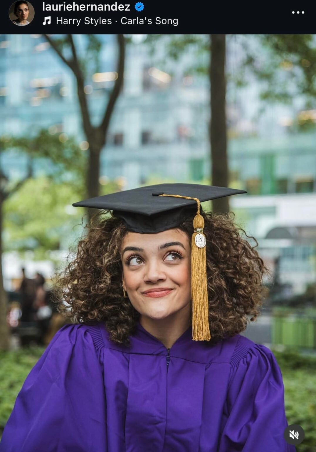 Olympic gymnastic gold medalist Laurie Hernandez has graduated college "omg! finally!! #Classof2026 drama & creative writing baby!!!"