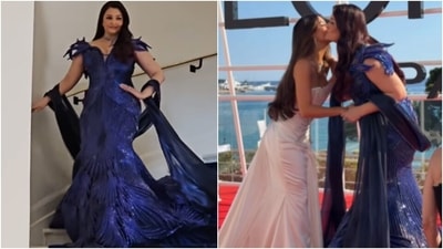 Aishwarya Rai greeted with Eva Longoria with love at the Cannes Film Festival.