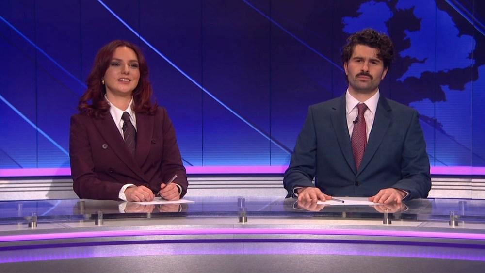 ‘SNL U.K.’ Weekend Update Takes Aim at Katy Perry’s Met Gala Mask, Which Symbolizes ‘What It’s Like To Live Life as a Stupid Moron’