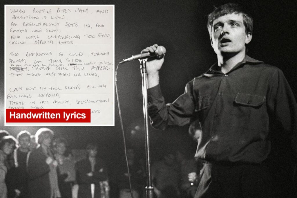 Tragic Joy Division rocker Ian Curtis' archives displayed in NYC ahead of Rock and Roll Hall of Fame induction