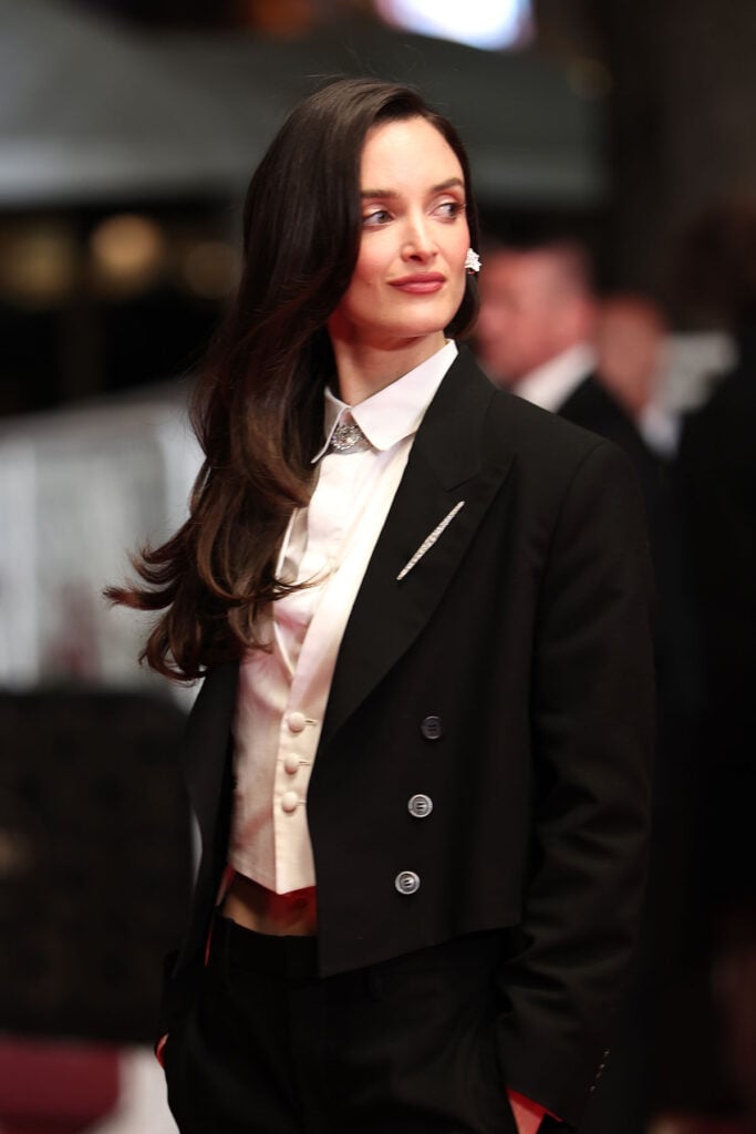 Charlotte Le Bon wore Boucheron brooch to the Full Phil Cannes Film Festival premiere in Cannes, France.