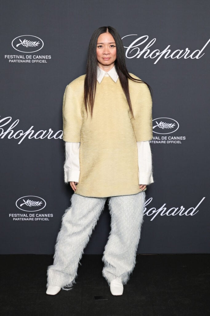 Chloé Zhao wearing Bottega Veneta at the 2026 Trophée Chopard Ceremony during Cannes Film Festival
