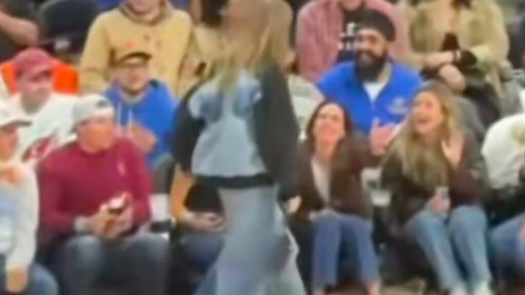 Taylor Swift fan’s courtside interaction goes viral during Knicks vs Cavaliers game