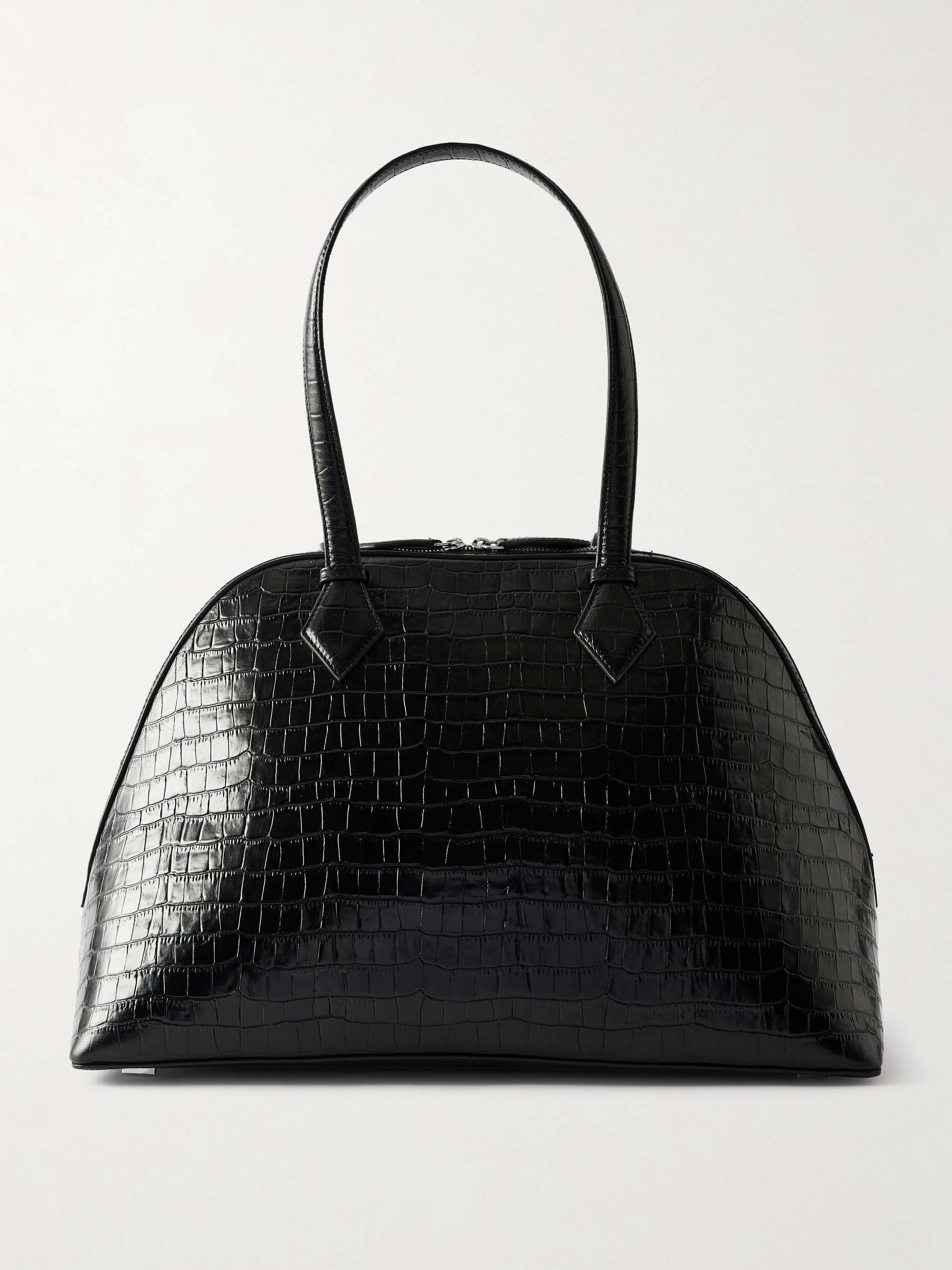 Harnick Croc-Effect Leather Shoulder Bag