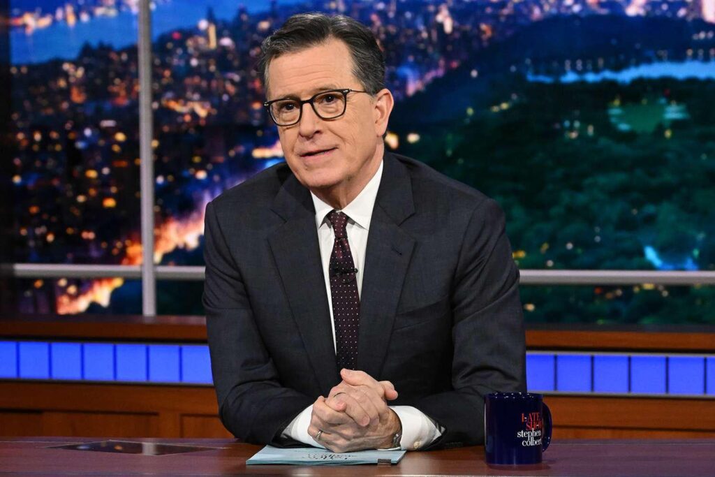 Stephen Colbert says he was "wildly attracted to Michelle Williams" in interview with other late night hosts