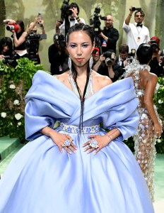 Quannah Chasinghorse at the 2024 Met Gala: "Sleeping Beauties: Reawakening Fashion" held at The Metropolitan Museum of Art on May 6, 2024 in New York City.