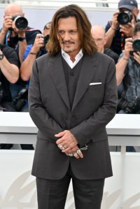 Johnny Depp at the photocall for 'Jeanne du Barry' at the 76th Cannes Film Festival held at the Palais des Festivals on May 17, 2023 in Cannes, France. (Photo by Michael Buckner/Variety via Getty Images)