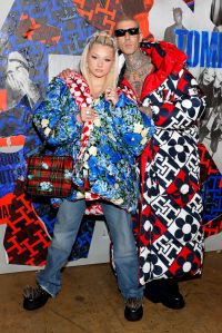 BROOKLYN, NEW YORK - SEPTEMBER 11: Alabama Barker and Travis Barker attend Tommy Factory New York Fall 2022 at Skyline Drive-In on September 11, 2022 in Brooklyn, New York. (Photo by Astrid Stawiarz/Getty Images for Tommy Hilfiger)