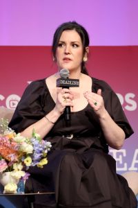 LOS ANGELES, CALIFORNIA - APRIL 15: Melanie Lynskey speaks onstage during Deadline Contenders Television at Directors Guild Of America on April 15, 2023 in Los Angeles, California. (Photo by Jesse Grant/Deadline via Getty Images)