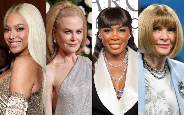 From left, Beyoncé, Nicole Kidman, Venus Williams and Anna Wintour. (Getty Images)