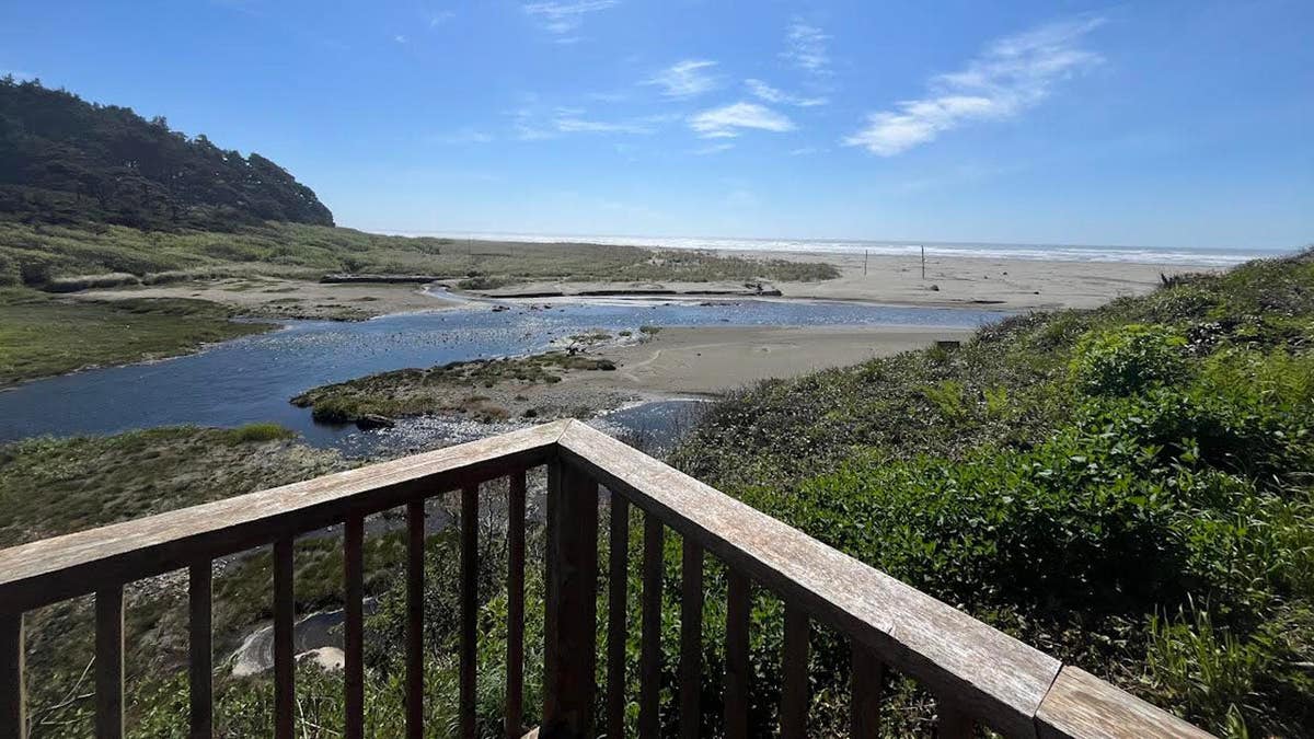 A view of the Pacific Ocean from Iron Springs Resort in Washington.