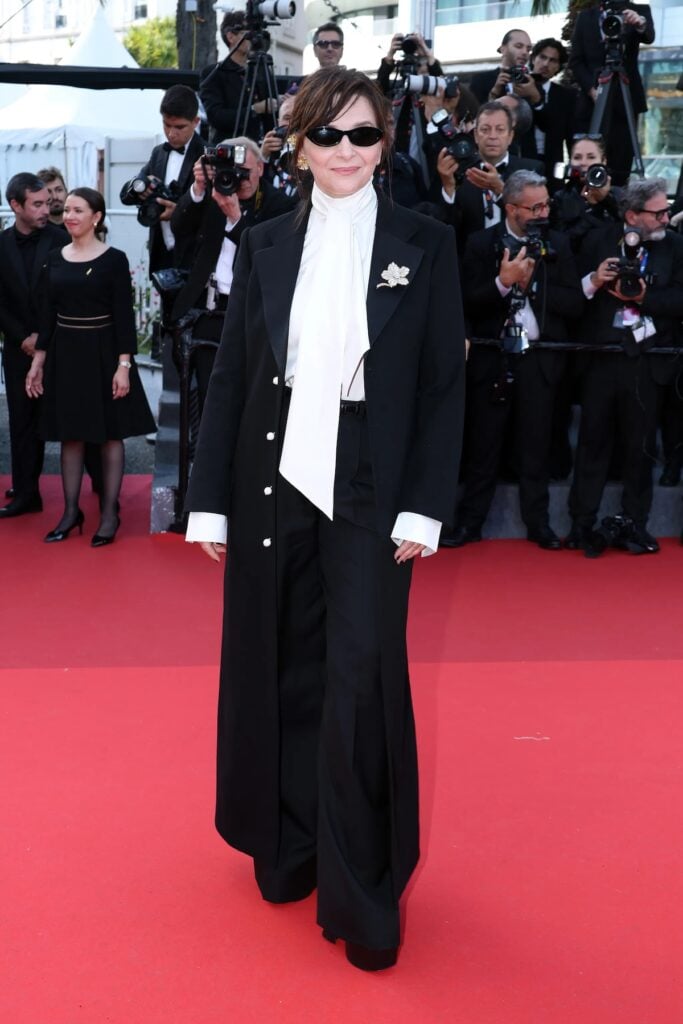 Juliette Binoche wore Celine with Fred jewellery to the ‘Amarga Navidad’ Cannes Film Festival premiere.