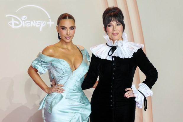 PARIS, FRANCE - OCTOBER 21: Kim Kardashian and Kris Jenner attend the "All's Fair" Disney+ Premiere at Maison de La Chimie on October 21, 2025 in Paris, France. (Photo by Pascal Le Segretain/Getty Images)