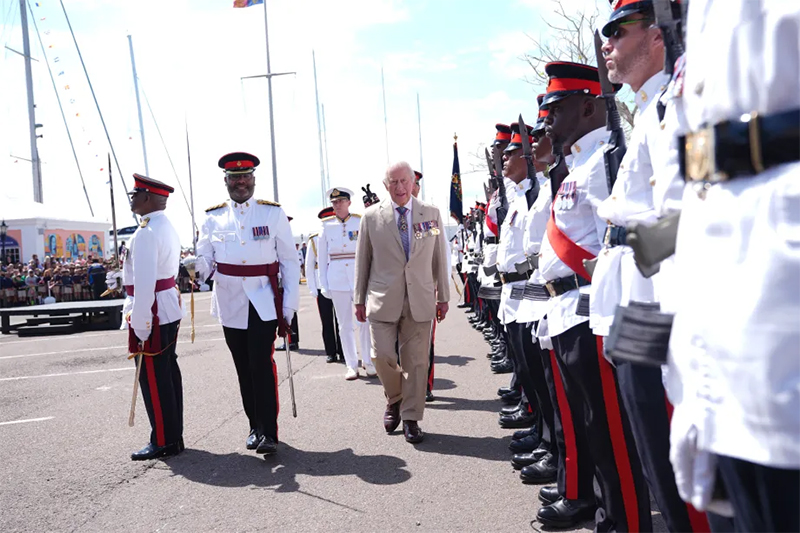 King visits Bermuda May 1 2026 1