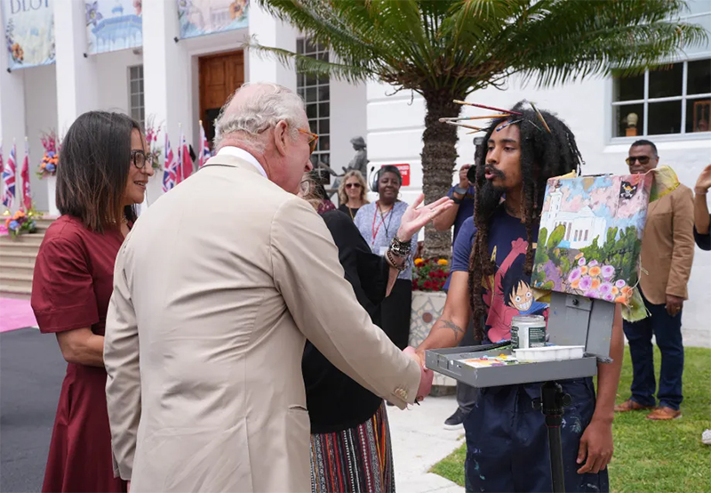 King visits Bermuda May 1 2026 5