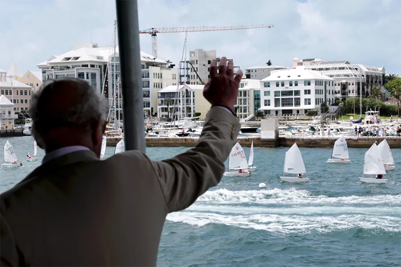 King visits Bermuda May 1 2026 8