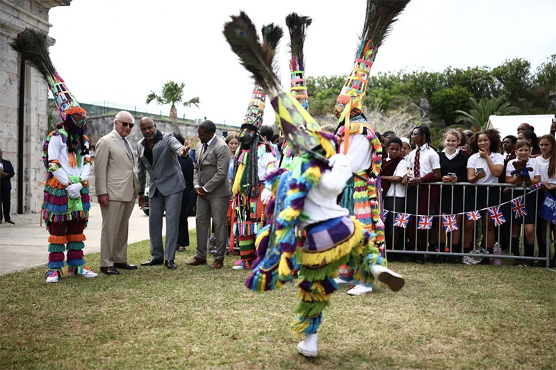 King visits Bermuda May 1 2026 9