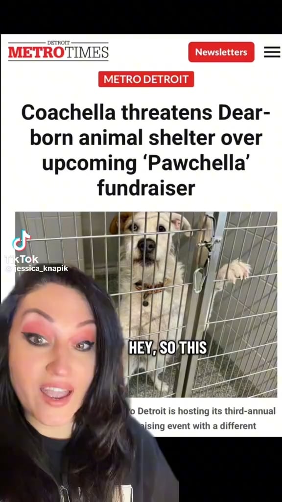 Coachella threatens Michigan animal shelter over upcoming ‘Pawchella’ fundraiser