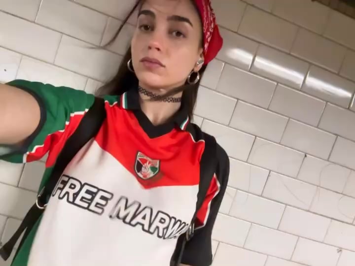 Melissa Barrera joins the International Campaign to Free Palestinian political prisoner Marwan Barghouti.