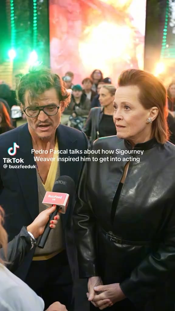 Pedro Pascal credits Sigourney Weaver as one of his inspirations to pursue acting "She's the first parent of science fiction for me"