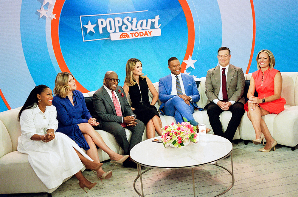 Carson Daly, Dylan Dreyer, Savannah Guthrie, Jenna Bush Hager, Sheinelle Jones, Craig Melvin & Al Roker
