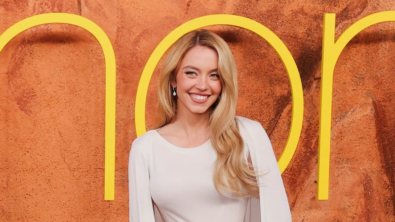 Cast member Sydney Sweeney attends a premiere for the television series "Euphoria" in 2026.