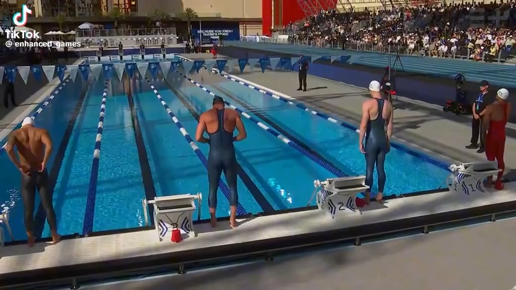 ‘All-Natural’ Swimmer Hunter Armstrong Wins First Place While Competing Against Athletes Using Steroids, Testosterone, & Other PEDS At Enhanched Games