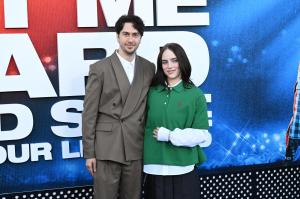 Nat Wolff and Billie Eilish at the "Billie Eilish - Hit Me Hard And Soft: The Tour (Live in 3D)" Los Angeles Premiere held at Village Theatre on May 06, 2026 in Los Angeles, California.