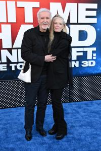 James Cameron and Suzy Amis Cameron at the "Billie Eilish - Hit Me Hard And Soft: The Tour (Live in 3D)" Los Angeles Premiere held at Village Theatre on May 06, 2026 in Los Angeles, California.