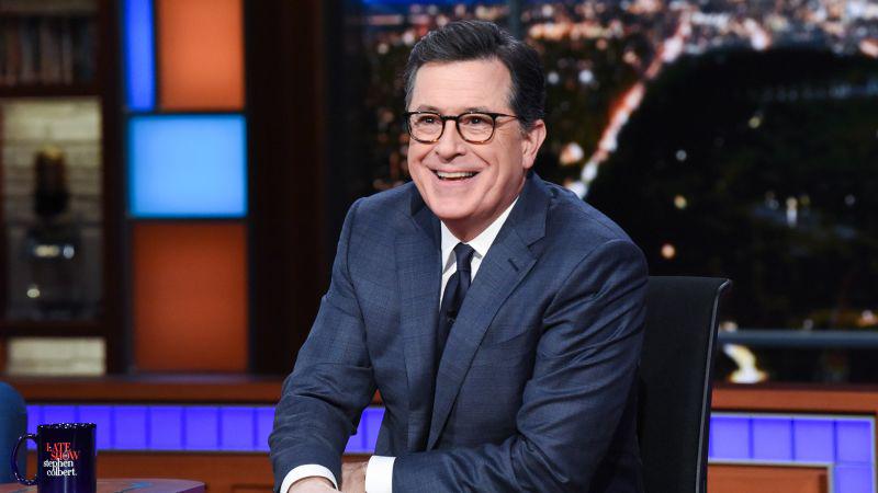 Colbert heads into his final ‘Late Show’ week with gratitude — and plenty of CBS jokes