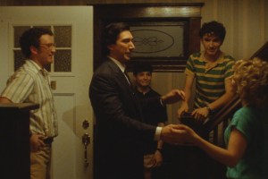 Miles Teller, Adam Driver, Roman Engel, Gavin Goudey, and Scarlett Johansson in 'Paper Tiger.'