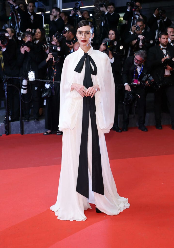 Paz Vega wearing Palomo Spain at the ‘Paper Tiger’ Cannes Film Festival premiere